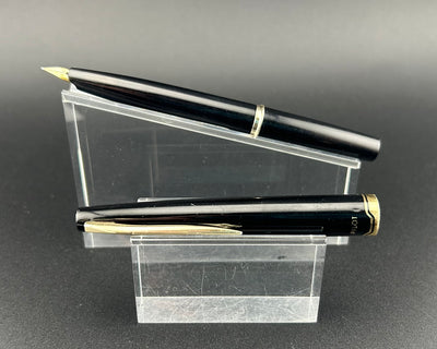 Pilot Black and Gold Pocket Pen, Steel Fine Nib
