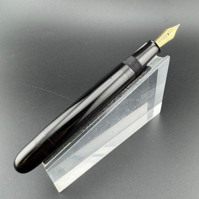 Yugo Black Ebonite Eyedropper Fountain Pen 14K Gold G.K. 40 Fine Nib