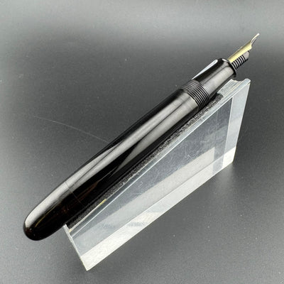 Yugo Black Ebonite Eyedropper Fountain Pen 14K Gold G.K. 40 Fine Nib