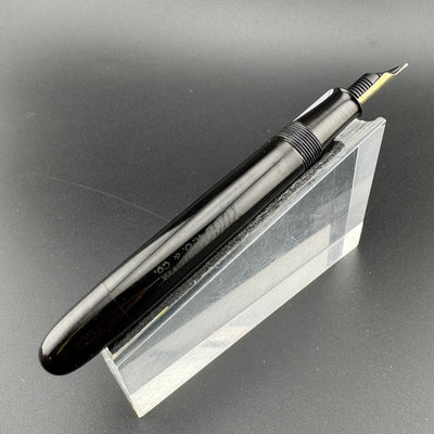 Yugo Black Ebonite Eyedropper Fountain Pen 14K Gold G.K. 40 Fine Nib
