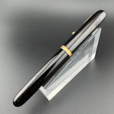 Yugo Black Ebonite Eyedropper Fountain Pen 14K Gold G.K. 40 Fine Nib