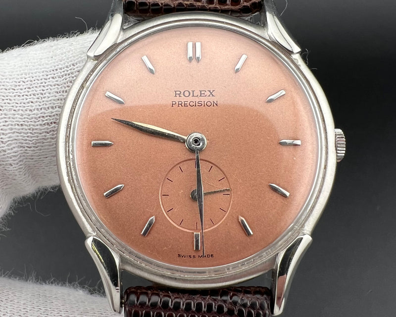 Rolex Precision Ref. 4498 Salmon Dial Mechanical Watch