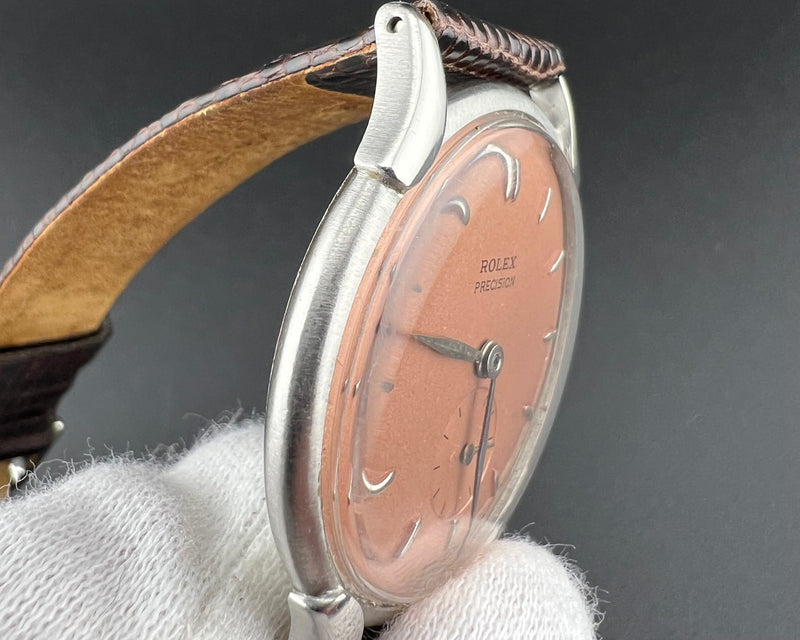 Rolex Precision Ref. 4498 Salmon Dial Mechanical Watch