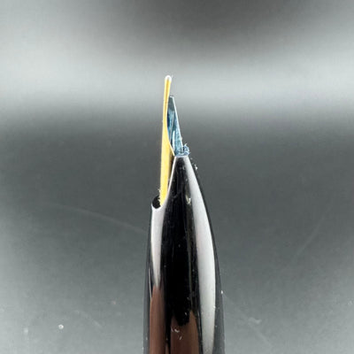 Platinum 18K Silver & Black Fountain Pen 18K Gold Soft Fine Nib