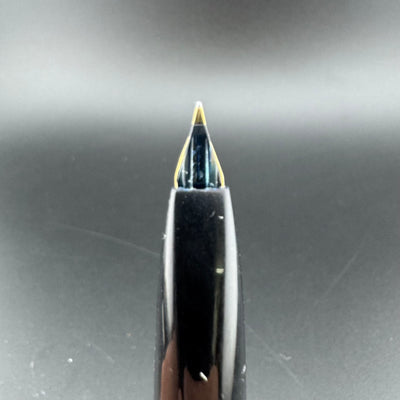 Platinum 18K Silver & Black Fountain Pen 18K Gold Soft Fine Nib