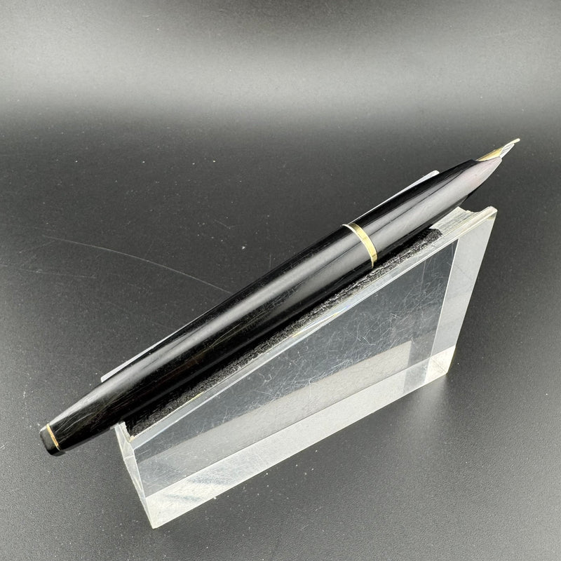 Platinum 18K Silver & Black Fountain Pen 18K Gold Soft Fine Nib