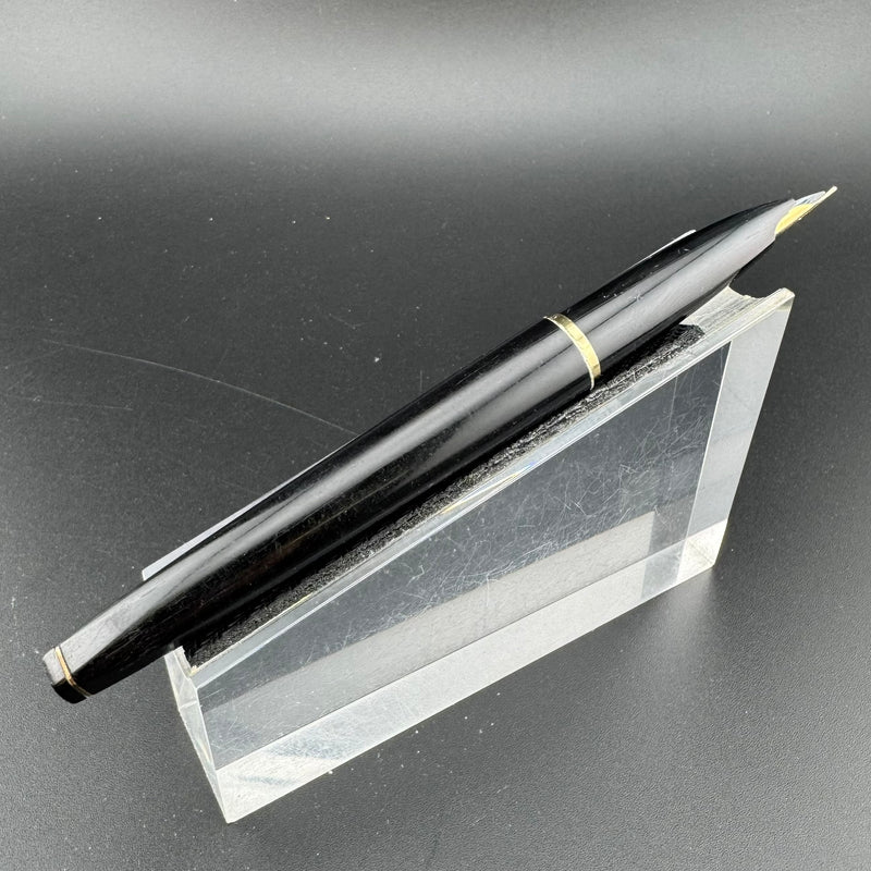 Platinum 18K Silver & Black Fountain Pen 18K Gold Soft Fine Nib