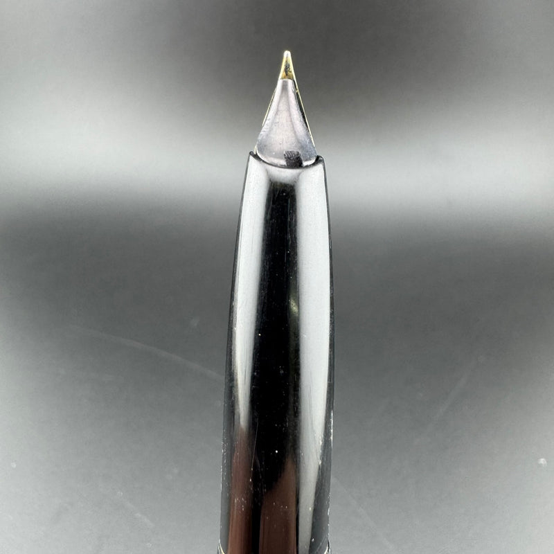 Kumiai Black & Gold Resin Fountain Pen 14K Gold Extra-Fine Nib