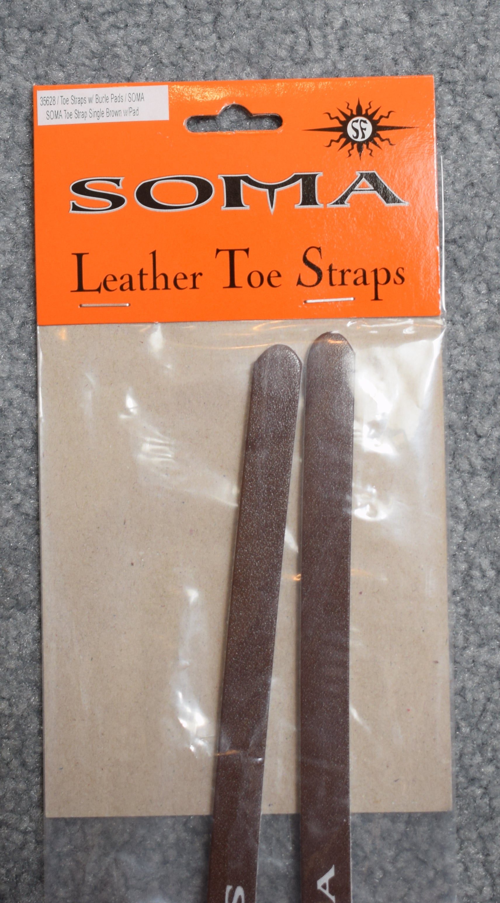 Soma Leather Toe Straps w/Buckle Pad - Brown – G.C. Murphy