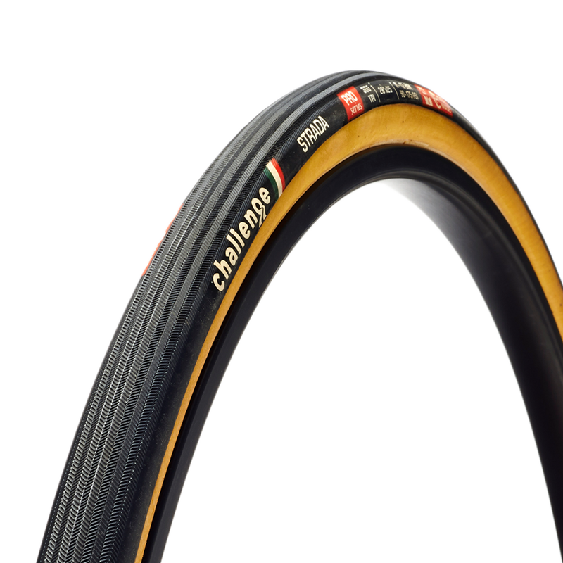 Challenge Tires - Strada Pro Handmade Tubular Tan 28"/700x25/27/30mm